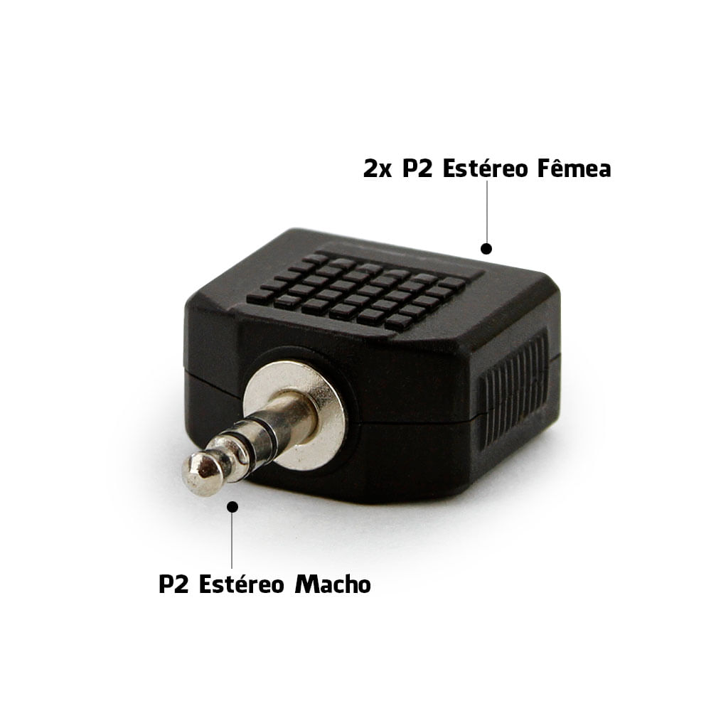 Adaptador para Fone de Ouvido - Cirilo Cabos