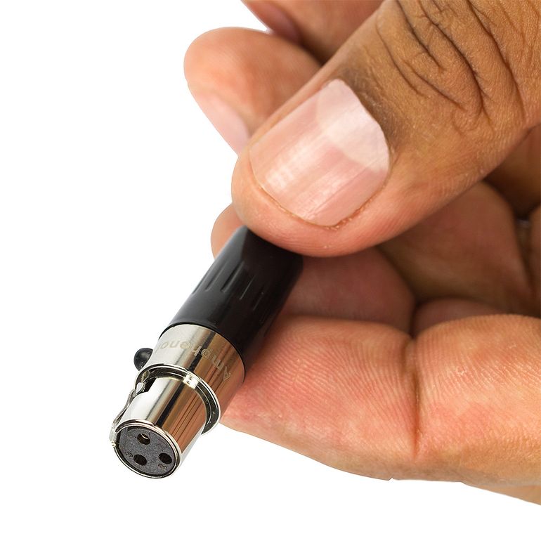 Conector Mini PLug XLR Fêmea Amphenol Cirilo Cabos